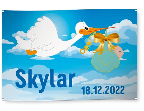 Blache: Baby-Banner Neutral – Gestaltung von Lindenmann Creativity, Seengen AG