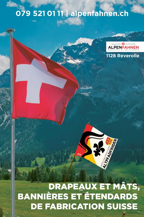 Inserat: Inserat Alpenfahnen – Gestaltung von Lindenmann Creativity, Seengen AG