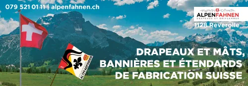 Inserat: Inserat Alpenfahnen – Gestaltung von Lindenmann Creativity, Seengen AG