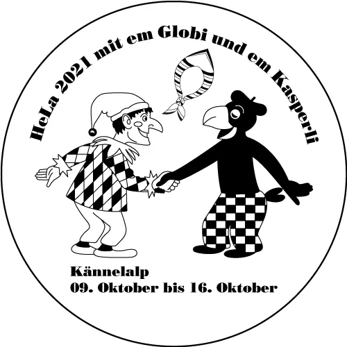 Siebdruckmotiv: Lagerdruck Pfadilager 2021 schwarzweiss – Gestaltung von Lindenmann Creativity, Seengen AG