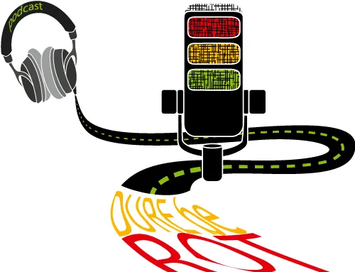 Logo: Dure Be Rot Podcast (Prozess) – Gestaltung von Lindenmann Creativity, Seengen AG