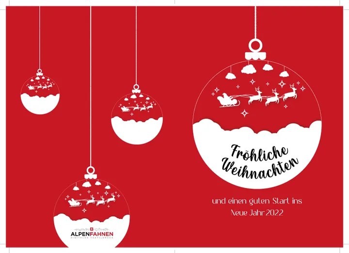 Karte: Weihnachtskarte 2021 – Gestaltung von Lindenmann Creativity, Seengen AG