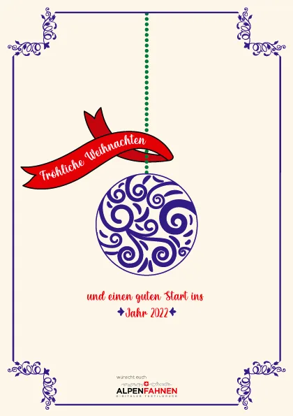 Karte: Weihnachtskarte (Entwurf) – Gestaltung von Lindenmann Creativity, Seengen AG