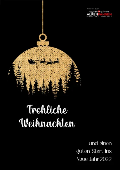 Karte: Weihnachtskarte 2021 (Entwurf) – Gestaltung von Lindenmann Creativity, Seengen AG